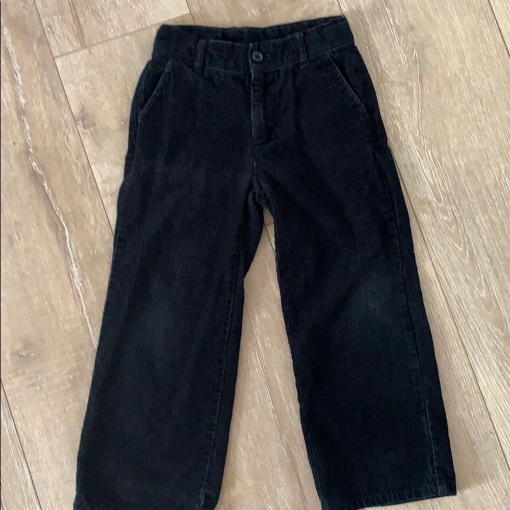 💎Janie & Jack Black Corduroy Pants Boys Sz 5